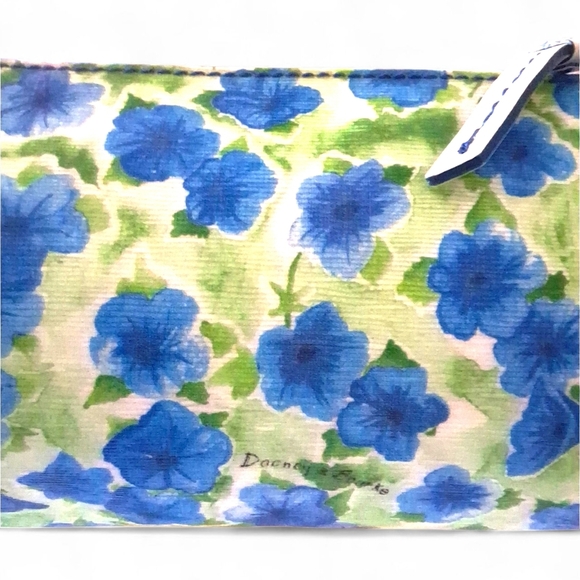 Dooney & Bourke Mini Barrel Bag Hydrangea Floral Coated Canvas Y2K Vintage - Picture 7 of 15